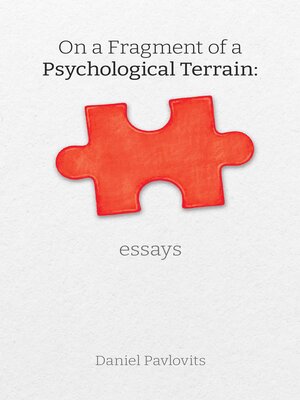cover image of On a Fragment of a Psychological Terrain